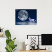 Unicorn Moon Magic Wall Art Poster Afdrukken (Thuiskantoor)