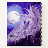Unicorn Moon Sketchbook Notitieboek (Achterkant)