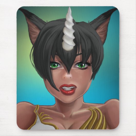 Unicorn Mousepad Muismat (Voorkant)