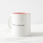 Unicorn Mug Tweekleurige Koffiemok (Voorkant links)