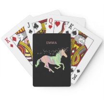 Unicorn multicolored sterren en initialen