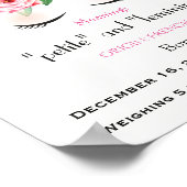 Unicorn Name betekenend keepomwille nursery Poster (Hoek)