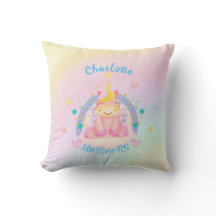 Unicorn Name Nursery Kinder Room Decor Rainbow