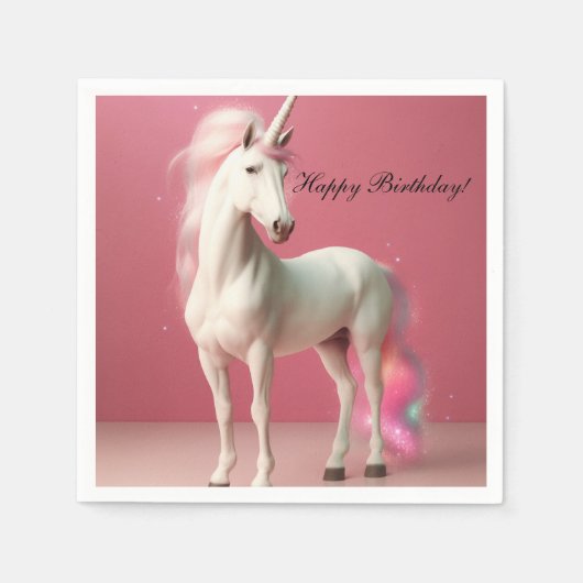 Unicorn napkins servet (Voorkant)