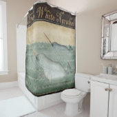 Unicorn Narwhal nautische zee-zee Douchegordijn (In situ)