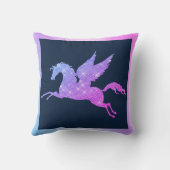 UNICORN NAVY PINK DOUBLESIDED Cushion Pillow Kussen (Achterkant)