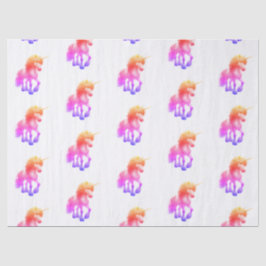 Unicorn Neon Wrapping Paper Flat Sheet Set of 3 Tissuepapier