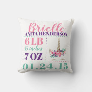 Unicorn Newborn Birth Stats Sierkussen