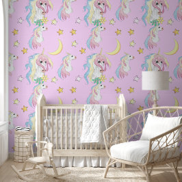 Unicorn Night Sky Behang