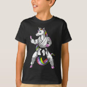 Unicorn Ninja Karate Martial Art Kickboxing Taekwo T-shirt (Voorkant)
