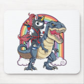 Unicorn Ninja Riding Dinosaur Muismat (Voorkant)