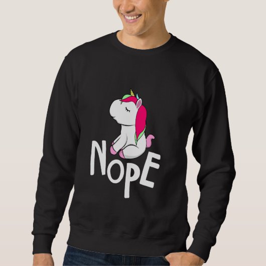 Unicorn Nope No Unicorns Trui (Voorkant)