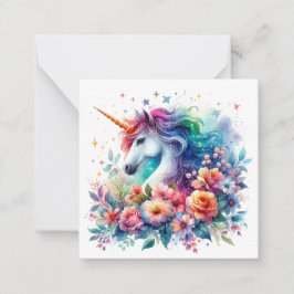 Unicorn Note Kaart Notitiekaartje