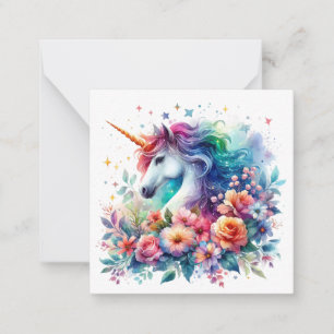 Unicorn Note Kaart Notitiekaartje