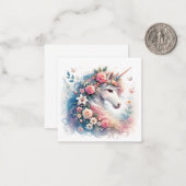 Unicorn Note Kaart Notitiekaartje (Voorkant / Achterkant in situ)