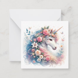 Unicorn Note Kaart Notitiekaartje