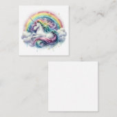 Unicorn Note Kaart Notitiekaartje (Voorkant / Achterkant)