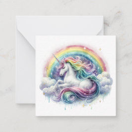 Unicorn Note Kaart Notitiekaartje
