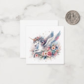 Unicorn Note Kaart Notitiekaartje (Voorkant / Achterkant in situ)