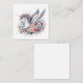 Unicorn Note Kaart Notitiekaartje (Voorkant / Achterkant)