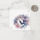 Unicorn Note Kaart Notitiekaartje (Voorkant / Achterkant in situ)