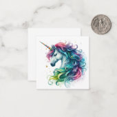 Unicorn Note Kaart Notitiekaartje (Voorkant / Achterkant in situ)