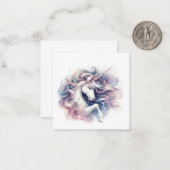 Unicorn Note Kaart Notitiekaartje (Voorkant / Achterkant in situ)