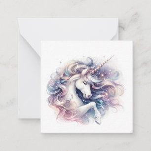 Unicorn Note Kaart Notitiekaartje