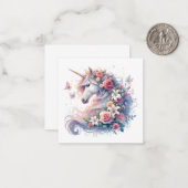 Unicorn Note Kaart Notitiekaartje (Voorkant / Achterkant in situ)