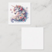 Unicorn Note Kaart Notitiekaartje (Voorkant / Achterkant)