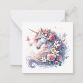 Unicorn Note Kaart Notitiekaartje