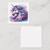 Unicorn Note Kaart Notitiekaartje (Voorkant / Achterkant)