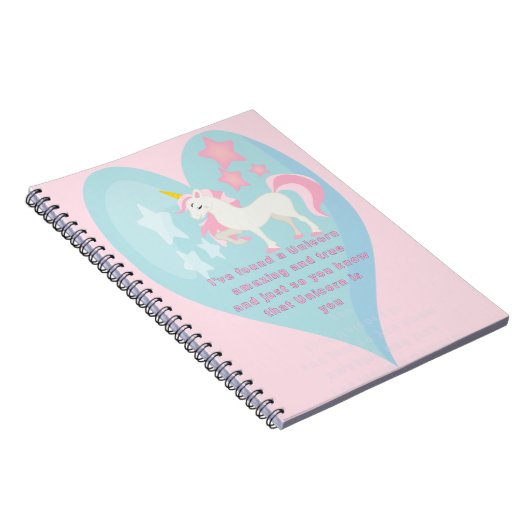 Unicorn notebook notitieboek (Rechterzijde)