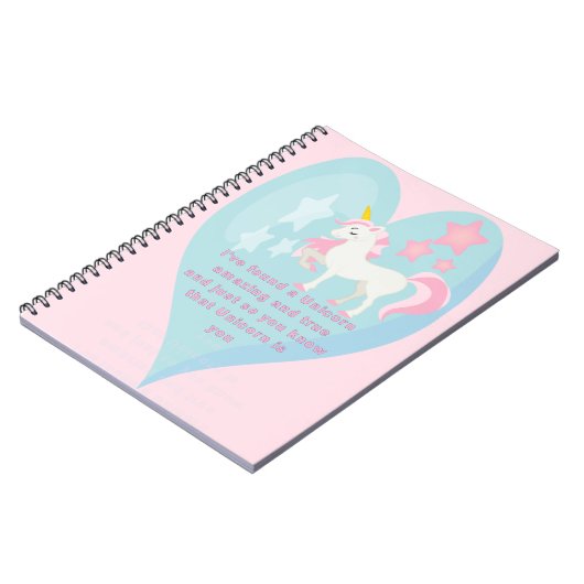 Unicorn notebook notitieboek (Linkerzijde)