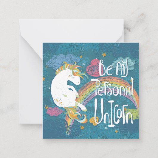 Unicorn Notitiekaartje (Voorkant)