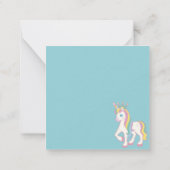 Unicorn Notitiekaartje (Achterkant)