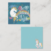 Unicorn Notitiekaartje (Voorkant / Achterkant)