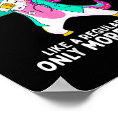 Unicorn Nurse Funny Nursicorn Rainbows Nursing RN Poster (Hoek)