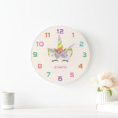 Unicorn Nursery Decor Wall klok (Huis)