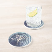 Unicorn of Air Element Fantasy Art Zandsteen Onderzetter (Zijkant)