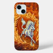 Unicorn of Fire Fantasy Art Case-Mate iPhone Case (Achterkant)