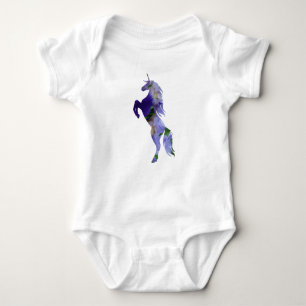 Unicorn Old Scooter Baby Jersey Bodysuit, wit Romper