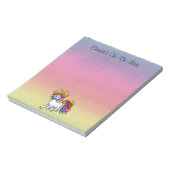 Unicorn om Notitieblok aan te bieden (Linkerzijde)