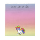 Unicorn om Notitieblok aan te bieden (Voorkant)