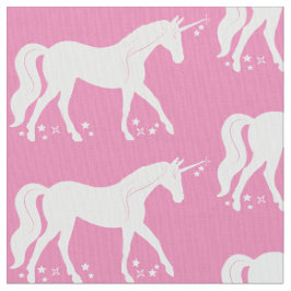 Unicorn onder de sterren in Silhouette Stof