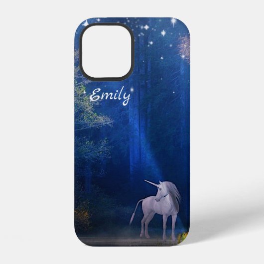 Unicorn onder de sterren Persoonlijk iPhone Hoesje (Achterkant)
