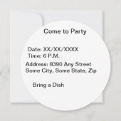 Unicorn onder UFO-regenboogstraal bij nacht, ZKoA Kaart (Achterkant)