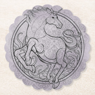 Unicorn Onderzetter grijs mengsel