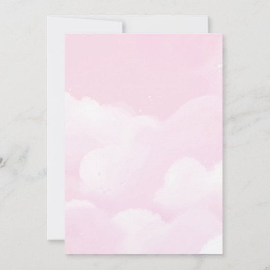 Unicorn One Magical year First Birthday Kaart (Achterkant)