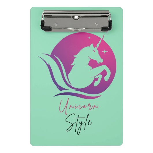 Unicorn ontwerp mini klembord (Voorkant)